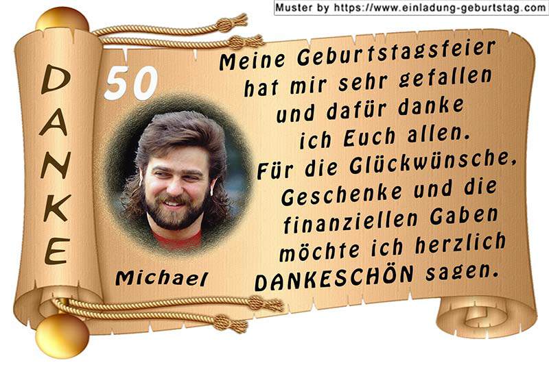 Danksagungskarte Geburtstag 02