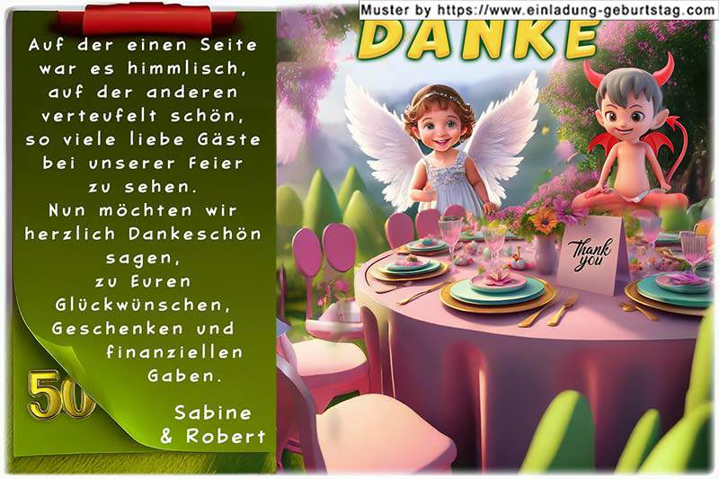 Danksagung Goldene Hochzeit 17