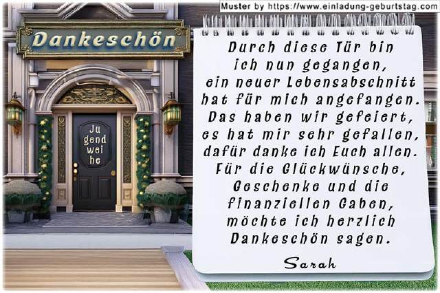 die Danksagungskarte nach deiner Jugendweihe 10