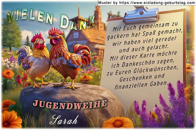 Danksagungskarte Konfirmation 10