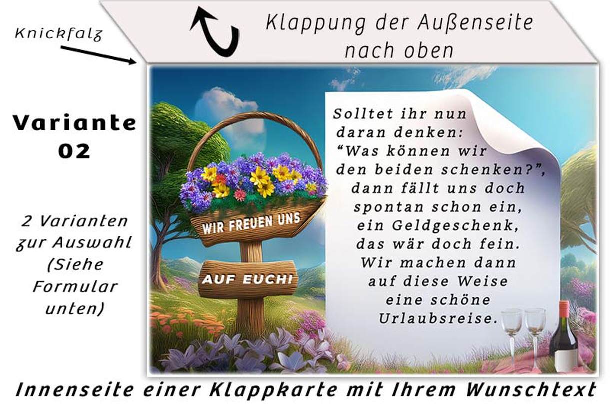 lustige Einladung Goldene Hochzeit, das Froschpaar