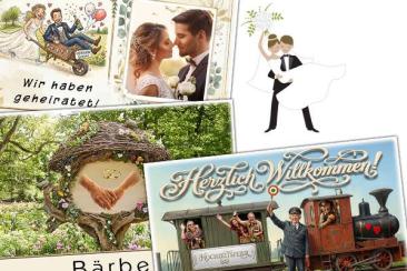 Tischkarten zur Hochzeit als originelle Platzkarten mit den Namen Ihrer Gäste