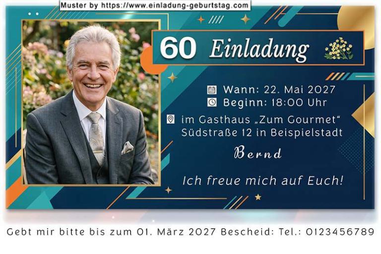 Die Einladung zum Geburtstag mit Ihrem Foto im Großformat, mit einer Kontur versehen.