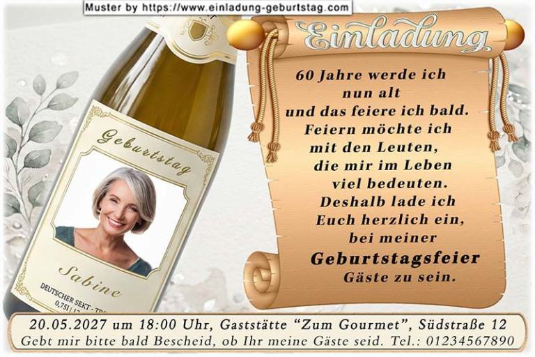 Die Einladung zum Geburtstag mit Ihrem Foto im Display eines Handys.