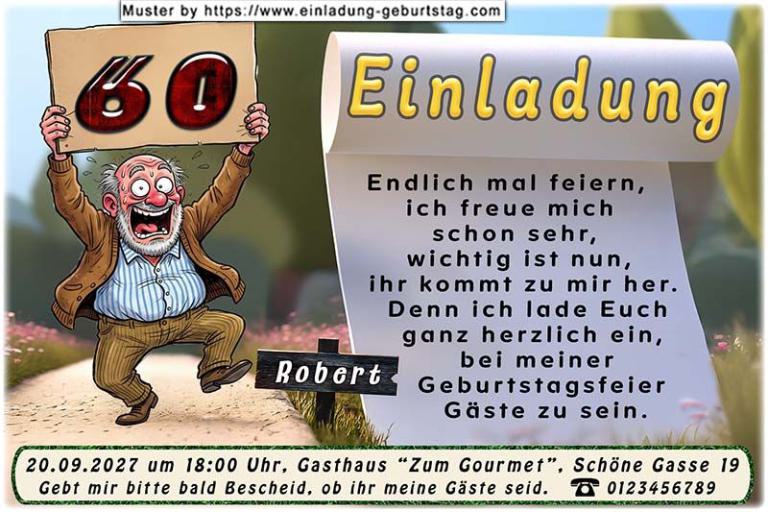 Die lustige Einladung zum Geburtstag - Wie alt werde ich nochmal? Man kann sein Alter auch schon mal vergessen. Der nachdenkliche Mann.