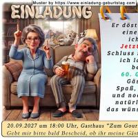 Die lustige Einladung zum Geburtstag - die Frau hat eine Idee - es wird gefeiert
