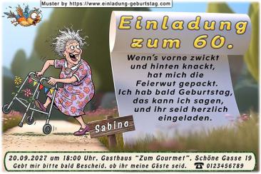 Die lustige Einladung zum Geburtstag - Diese Frau hat sichtlich die Feierwut gepackt