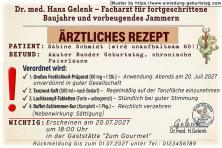 Die lustige Einladung zum Geburtstag als witziges Rezept