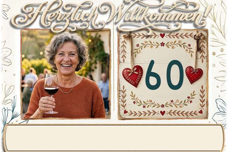 die Tischkarte als Platzkarte zum Geburtstag - ohne Namen des Gastes