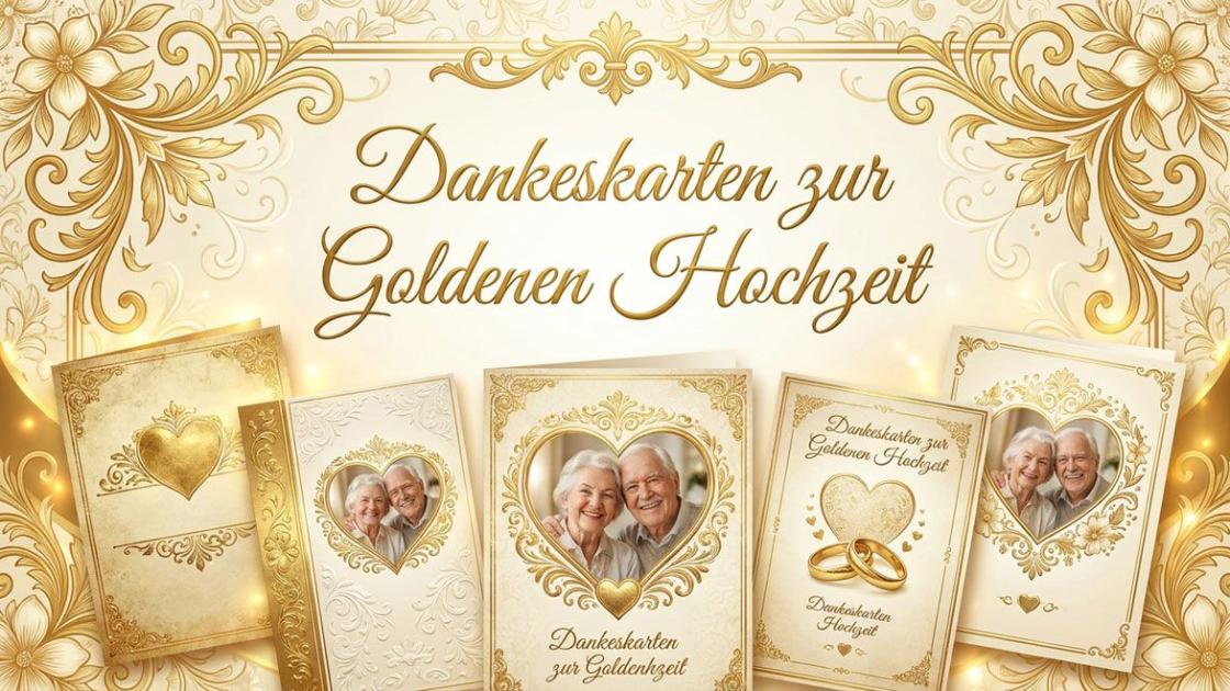 Dankeskarten zur Goldenen Hochzeit