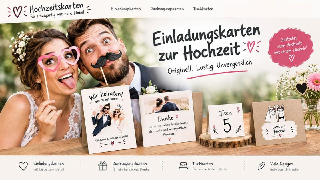 Logo der Seite für Karten zur Hochzeit