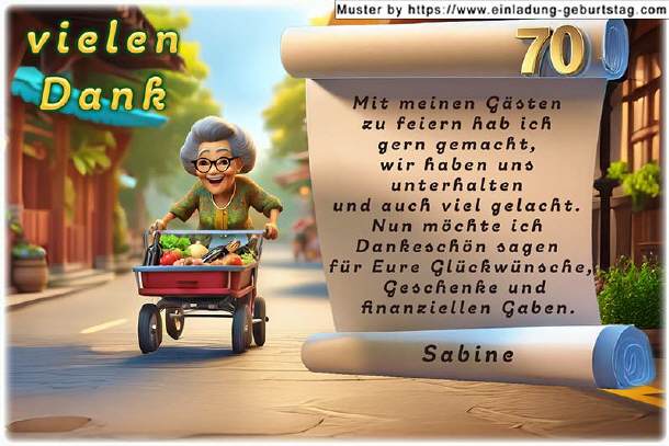 Danksagungskarte Geburtstag - Schön wars - Frau