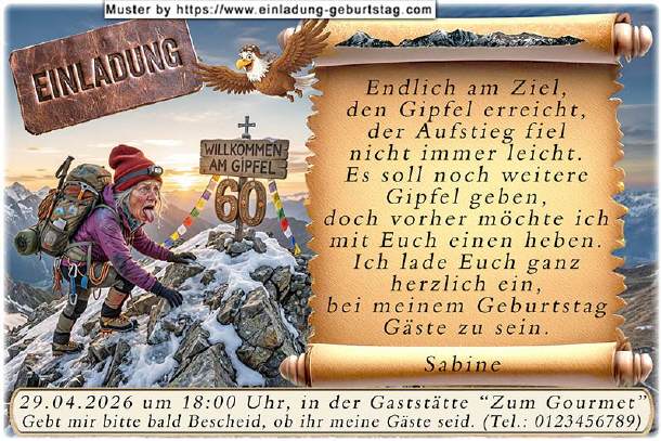 lustige Einladung Geburtstag - das Baby