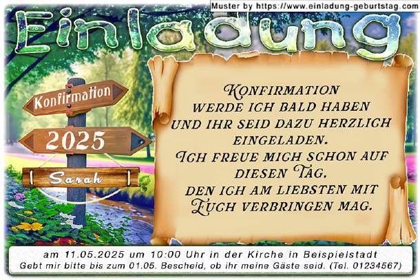 originelle Einladung Konfirmation 04