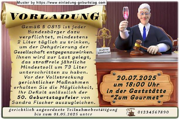 lustige Einladung zum Geburtstag 11