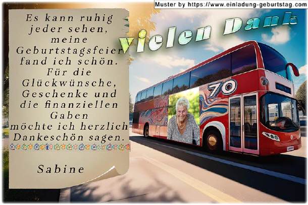 Danksagung Geburtstag 06