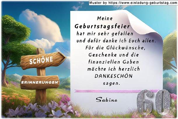 Danksagung Geburtstag 08