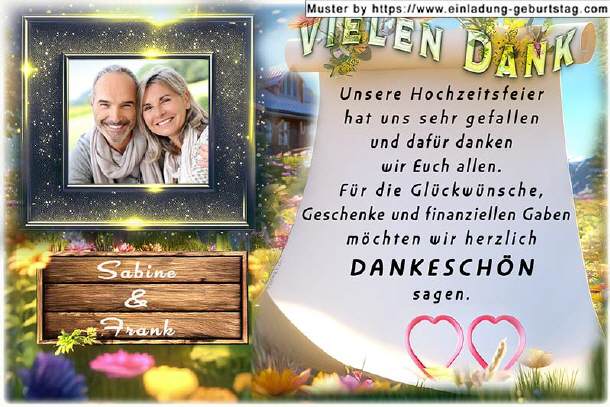 Dankeskarte Hochzeit 05