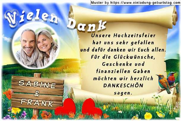 Dankeskarte Hochzeit 07