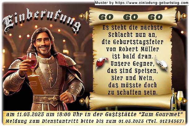 lustige Einladung zum Geburtstag 08