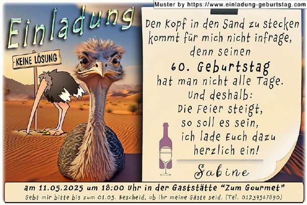 lustige Einladung zum Geburtstag 22